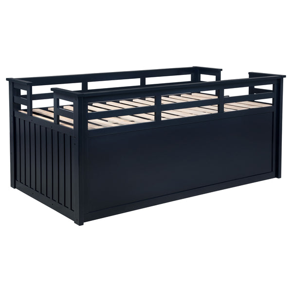 Coaster Carlsbad Wood Twin Captains Bed With Trundle Navy Blue