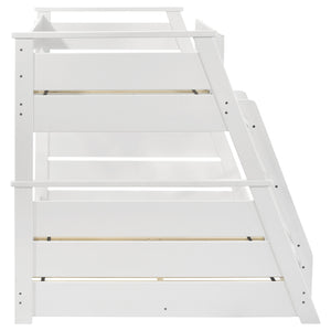 Coaster Holden Wood Veneer Twin Over Full Bunk Bed White