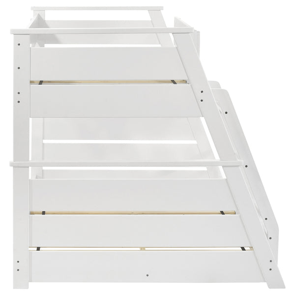 Coaster Holden Wood Veneer Twin Over Full Bunk Bed White