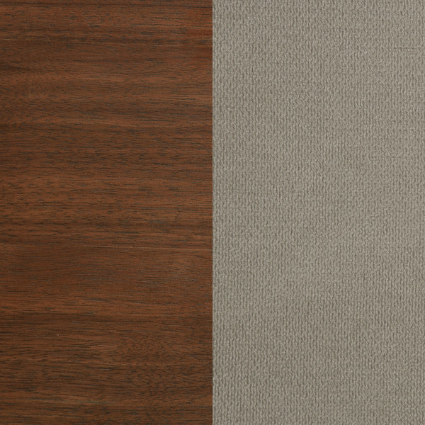 Coaster Maderia 57-Inch Upholstered California King Panel Bed Walnut