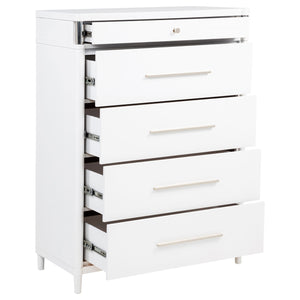 Coaster Gracemont 5-Drawer Bedroom Chest Of Drawers White