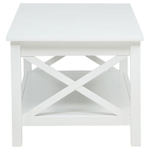 Coaster Skyview 3-Piece Rectangular Lift Top Coffee Table Set White