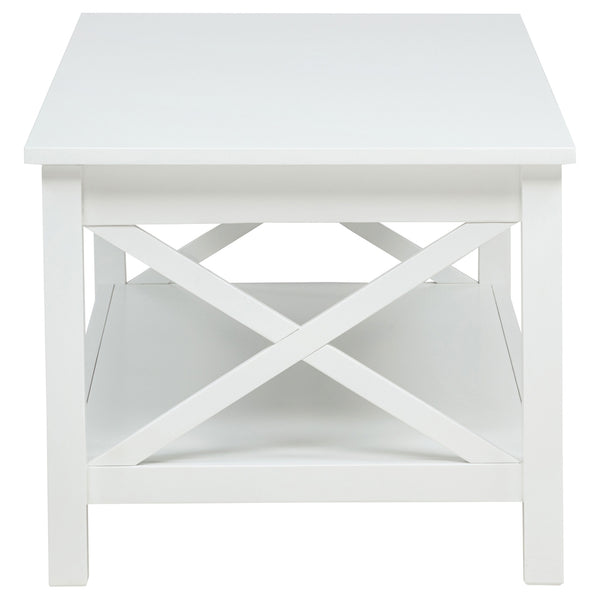 Coaster Skyview 3-Piece Rectangular Lift Top Coffee Table Set White