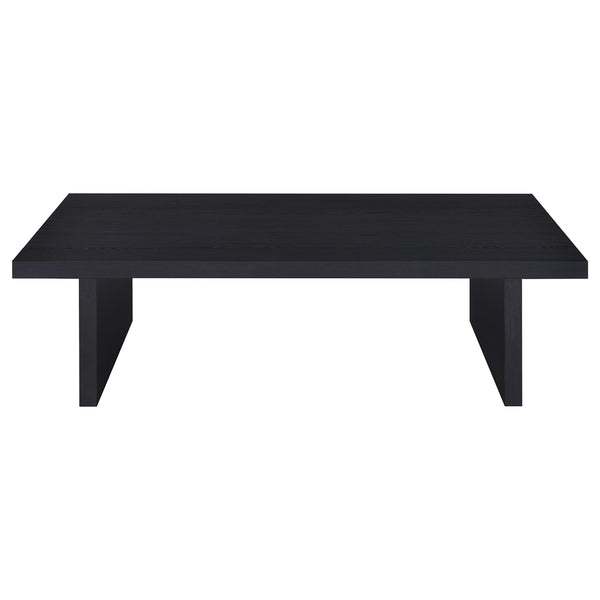 Coaster Max 2-Piece Rectangular Coffee & End Table Set Black