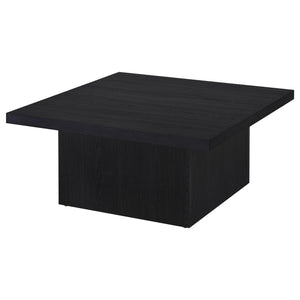 Coaster Devar 3-Piece Square Cocktail Coffee End Table Set Black