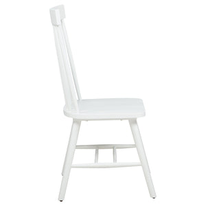 Coaster Andrews Windsor Spindle Back Dining Side Chair White