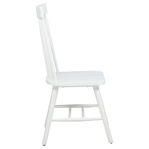 Coaster Andrews Windsor Spindle Back Dining Side Chair White