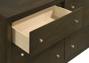 Coaster Wilkes 6-Drawer Dresser & Mirror Dark Cocoa