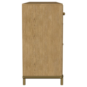 Coaster Arini 2-Drawer Cane Door Dining Sideboard Server Sand Wash