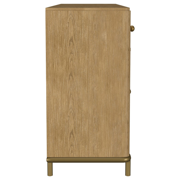 Coaster Arini 2-Drawer Cane Door Dining Sideboard Server Sand Wash