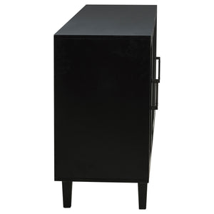 Coaster Middleton 4-Door Sideboard Server With Dual Drawers Black