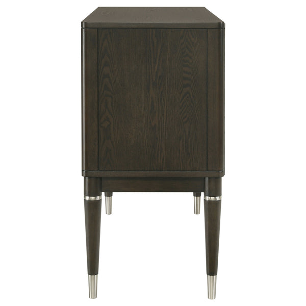 Coaster Reseda 4-Door Dining Sideboard Server With Shelves Ash Brown