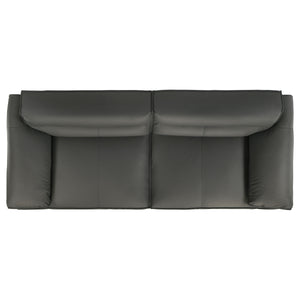 Coaster Buxton Top Grain Leather Upholstered Sofa Graphite