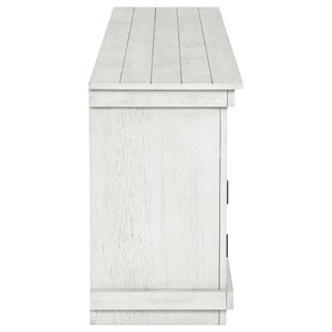 Coaster Payne 70-Inch Tv Stand Media Console Distressed White