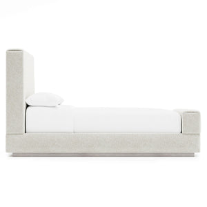 Bernhardt Tempo Complete Upholstered King Bed with Larza Finish