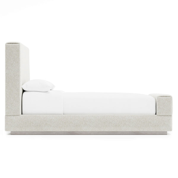 Bernhardt Tempo Complete Upholstered King Bed with Larza Finish