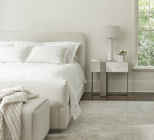 Bernhardt Tempo Complete Upholstered King Bed with Larza Finish