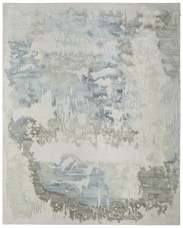 Feizy Kendall Blue/Gray 10 x 14 Hand-Tufted Rug