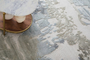 Feizy Kendall Blue/Gray 10 x 14 Hand-Tufted Rug