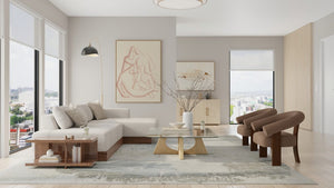 Feizy Kendall Blue/Gray 10 x 14 Hand-Tufted Rug