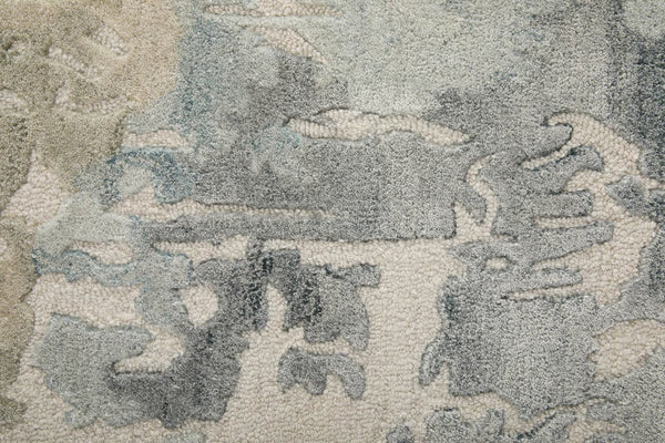 Feizy Kendall Blue/Gray 10 x 14 Hand-Tufted Rug