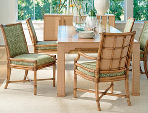Tommy Bahama Home by Lexington Key Biscayne Oceanside Rattan Custom Fabric Arm Chair