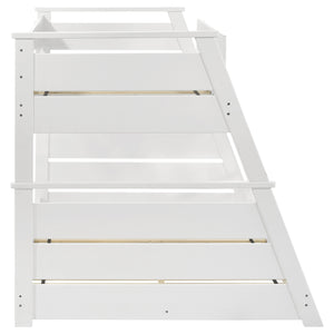 Coaster Holden Wood Veneer Twin Over Full Bunk Bed White