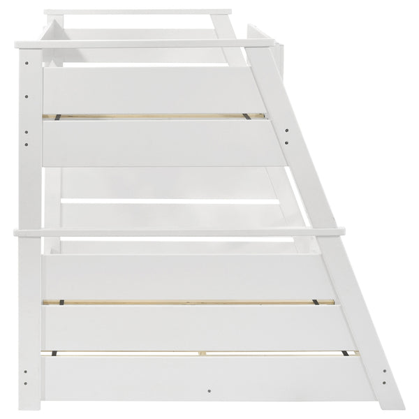 Coaster Holden Wood Veneer Twin Over Full Bunk Bed White