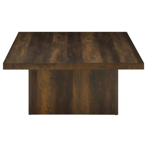 Coaster Devar 2-Piece Square Coffee & End Table Set Dark Pine