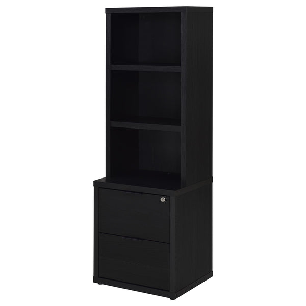 Coaster Westpark 3-Piece Full Bedroom Set Bookcase Headboard Black
