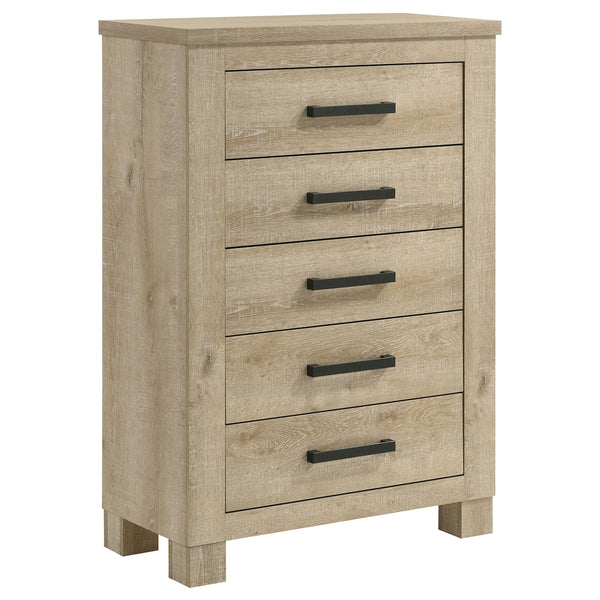 Coaster Oakglen 5-Piece Queen Bedroom Set Weathered Oak