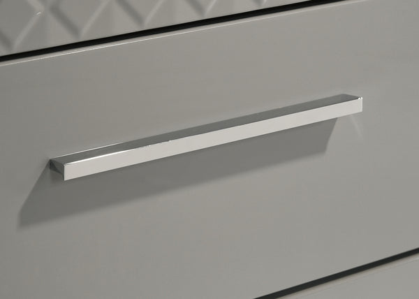 Coaster Ives 6-Drawer Dresser & Mirror Grey High Gloss