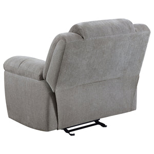 Coaster Gilson 3-Piece Chenille Upholstered Reclining Sofa Set Grey
