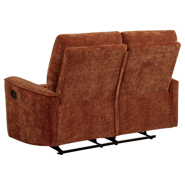 Coaster Navarro 2-Piece Upholstered Reclining Sofa Set Orange