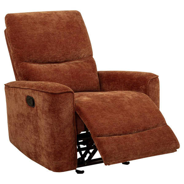 Coaster Navarro 3-Piece Upholstered Reclining Sofa Set Orange