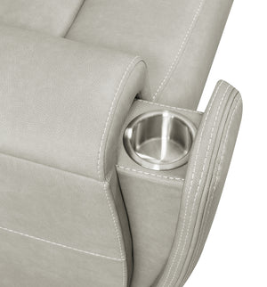 Coaster Brickston Triple Power Reclining Loveseat Grey