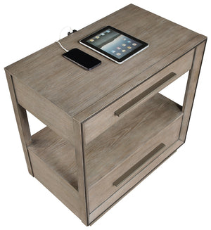 Coaster Durango 2-Drawer Nightstand Bedside Table Taupe Oak