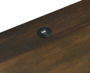 Coaster Westpark 2-Drawer Nightstand LED Lights & Usb Dark Pine