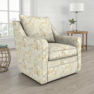 Best Home Aubrey Marina Fabric Pillow Back Swivel Chair