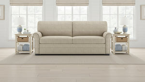 American Leather Gaines 78 Inch Apollo Natural Fabric Queen Comfort Sleeper with Mink Finish