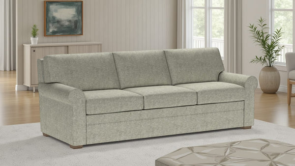American Leather Gaines 94 Inch Apollo Natural Fabric King Comfort Sleeper with Mink Finish