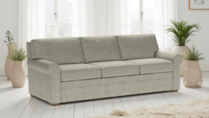 American Leather Gaines 94 Inch Apollo Natural Fabric King Comfort Sleeper with Mink Finish