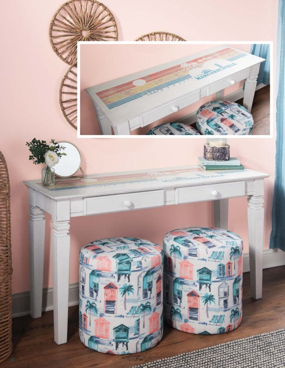 John Thomas Margaritaville Java Sofa Table With 2 Drawers