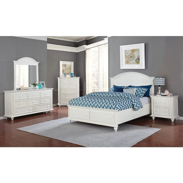 Madison Avenue Seaside White Queen Headboard