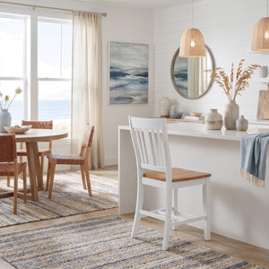 John Thomas Furniture Sanibel Dining Benson Chair in Honey and White