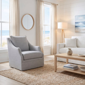King Hickory Shannon Swivel Chair in Limerick Vapor