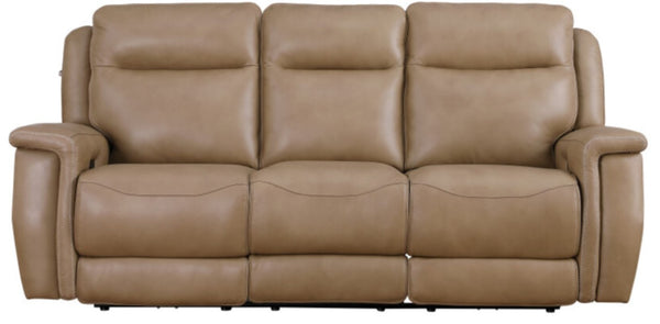 Leather Italia Fischer Zero Gravity Saddle Leather Sofa with USB, Power Headrest & Footrest