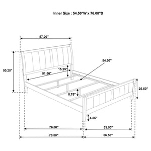 Coaster Wilkes 5-Piece Full Bedroom Set Dark Cocoa