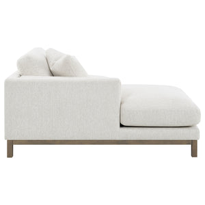 Coaster Geneva Boucle Upholstered Sectional Chaise Sofa Sand