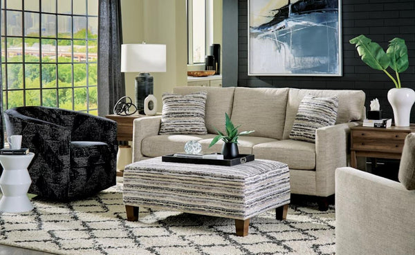 Craftmaster Graystone Upholstered Fabric Modern Loveseat